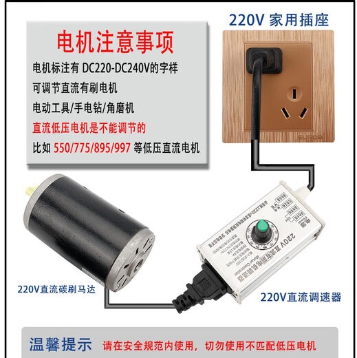 Renjuyi high-power DC220v DC brushed motor speed regulator 5512 7912 8712 9712 motor speed regulator DC 220V speed regulator