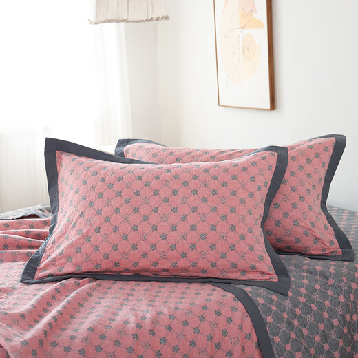 A pair of Ruiqin strap pure cotton household anti-slip non-falling cover cotton pillow thickened pillow core liner cover a pair of adult camellia love pink pillowcases A pair of Ruiqin strap pure cotton household anti-slip non-falling cover cotton pillow thickened pillow core liner cover a pair of adult camellia love pink pillowcases