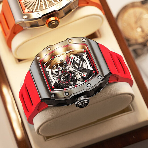 Bonest gatti allemand montre masculin entièrement automatique étanche lumineuse mécanique monteur baril de baril