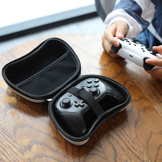 良值 NS配件 握把保护套 游戏电玩 Switch OLED游戏机手柄收纳包 硬壳 周边配件通用 DW12D xbox/PRO一体式手柄收纳包喷射-L738