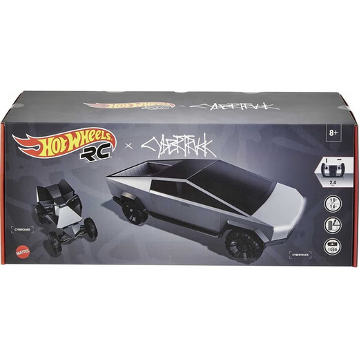 Cybertruck特斯拉大号1:10无线遥控卡车跑车儿童玩具 黑色蝙蝠侠飙车 官方标配