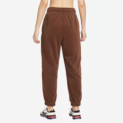 耐克（Nike）裤子女裤2025春季新款款时尚潮流舒适宽松透气休闲跑步训练长裤 HQ4877-259惊喜可可色 摇粒绒 M