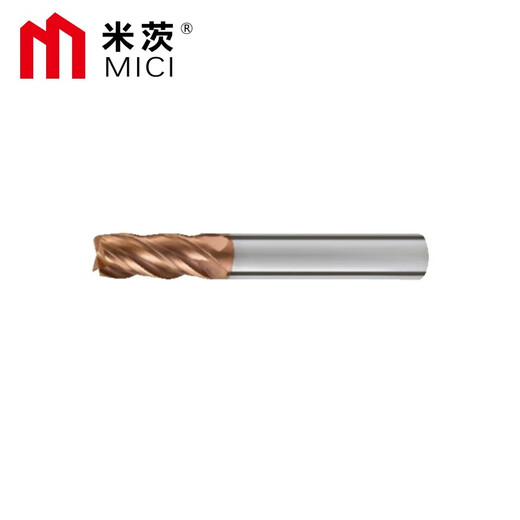 Mitzi TG550-1 series coated 4-edge 55-degree carbide end mill CNC tool tungsten steel milling cutter flat bottom milling cutter D2*6*D4*50*4F (1 piece)