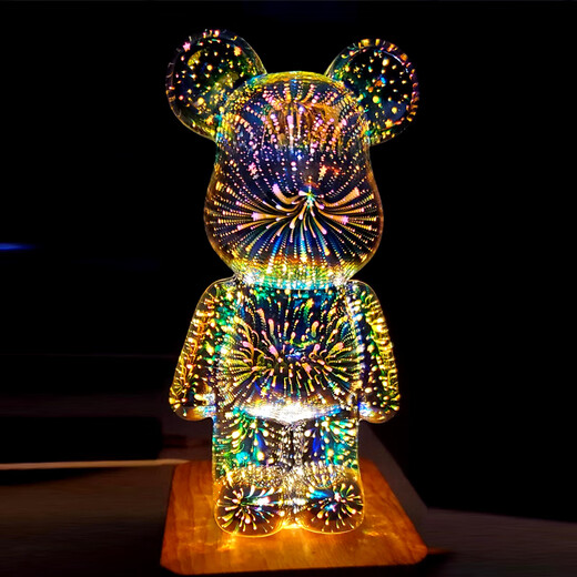 
Jianyi decoration home glowing violent bear birthday gift for girls practical and heart-warming high-end night light bedside atmosphere light
