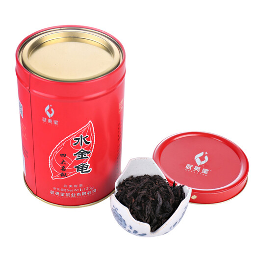 武夷星茶叶水金龟四大名枞大红袍武夷岩茶乌龙茶罐装自饮送礼送长辈 125g*4罐