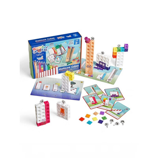 MathLun American LR Learning Resources Mathlink cube digital building block numberblocks children's toys 3 years old + hand2mind digital building block 1-10 set