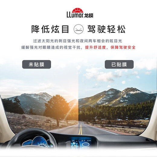 Lung Film Car Film Car Glass Thickened Explosion-proof Film Mengzhilong New Energy Double-layer Nano Ceramic Sunscreen Film Insulation Film Window Film Solar Film International Brand-Yuan Shuangxiong