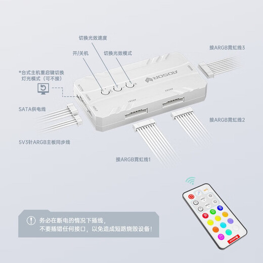Cool Moon Meteor Shower Light Effect 5V Divine Light Sync Comet Mode 8/16pin third generation graphics card neon cable chassis decoration 24pin computer motherboard power supply extension cable argb neon cable single 8Pin/single 6pin graphics card neon cable white - no controller