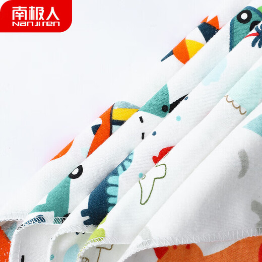 Nanjiren baby saliva towel newborn pure cotton triangle towel baby bib saliva pocket children's absorbent bib 5 pack