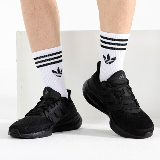 ADIDAS Men's Shoes 2025 New Summer PureBoost 23 Zapatos deportivos Cojmería Carrete Carrete Low Top Casual If4840 Negro 42