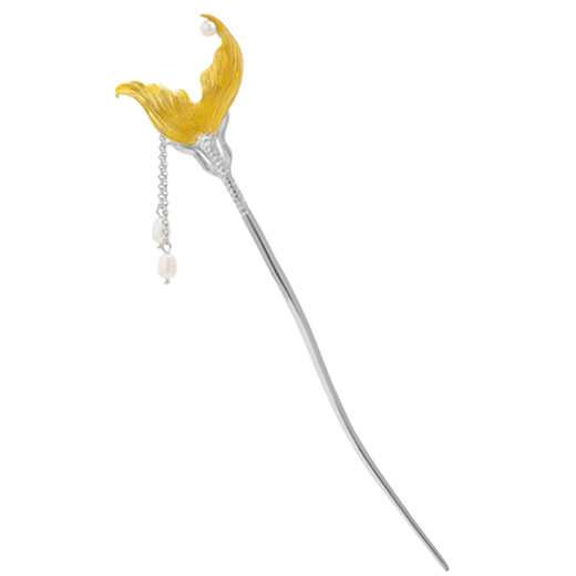 Enchanting Cat S925 sterling silver hairpin new Chinese style hairpin Hanfu headdress hairpin hair accessories ladies birthday gift girls practical silver hairpin for the rest of my life gift box suitable for giving girls romantic surprise gifts