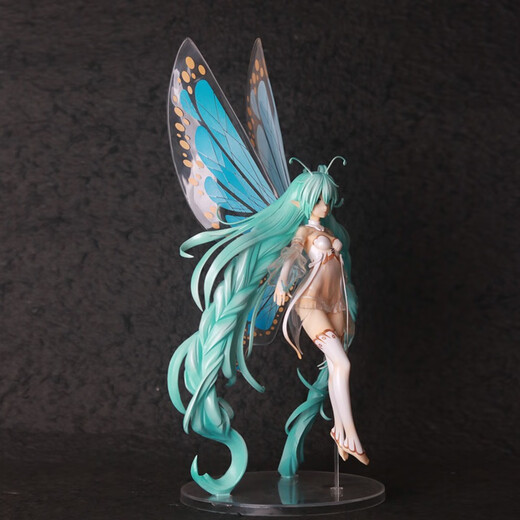 Babe Ai Hatsune Miku figure peripheral miku beautiful girl two-dimensional model chassis ornaments for friends birthday gift Hatsune Butterfly Hime [34cm]