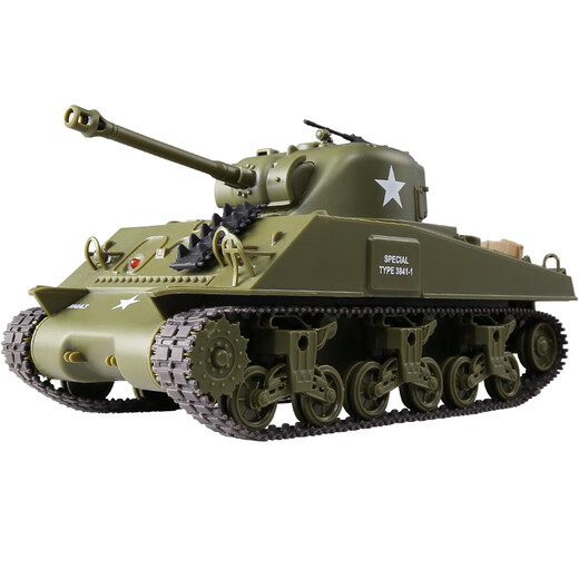IGIFTFIRE mini Sherman remote control tank children's rechargeable oversized battle model boy off-road car toy Sherman tank single vehicle single electric version can be played for 20 minutes