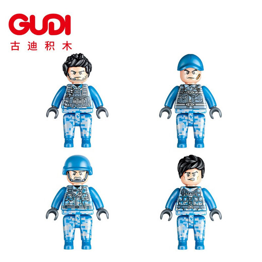 古迪新乐新积木军事重器航空母舰模型福建号男孩拼装玩具生日礼物 福建号航空母舰四合一692颗20402