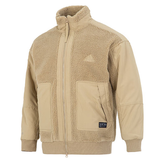 
Adidas official official jacket men's clothing 25 spring new sports and casual clothes fashionable lamb velvet warm windbreaker HP1391 L (180/100A)