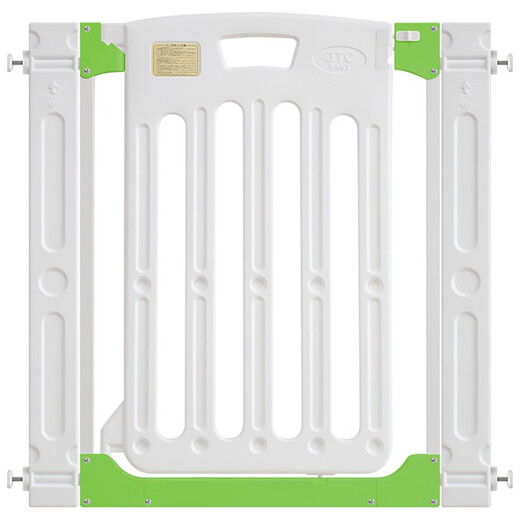 JTCBABY children's safety door guardrail baby staircase guardrail balcony railing fence pet isolation door railing without hole drilling White standard version (69.5-95.5cm width)