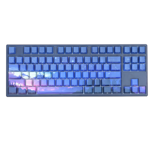 Fearless Rabbit TOHERO mechanical keyboard, wireless keyboard, Bluetooth three-mode, e-sports gaming keyboard, Cherry CHERRY mute red axis, silver axis, MAC flat panel IPAD, three-mode 87, dawn side engraving [optional positive], black color CHERRY black axis