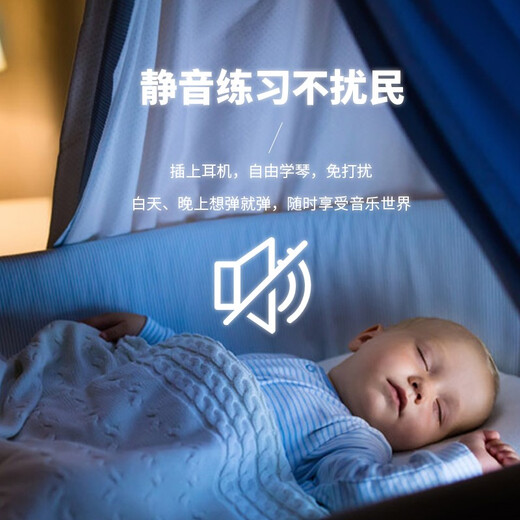 探律（TANLV）钢琴电钢琴88键重锤专业成人初学者幼师儿童家用立式数码电子钢琴 T01木纹白-重力度键-多功能APP