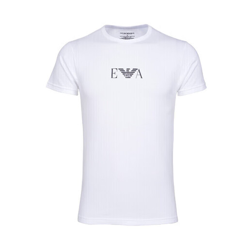 安普里奥·阿玛尼（Emporio Armani）夏季新款潮流休闲男短袖t恤打底衫2件套装111267 CC715 黑白L