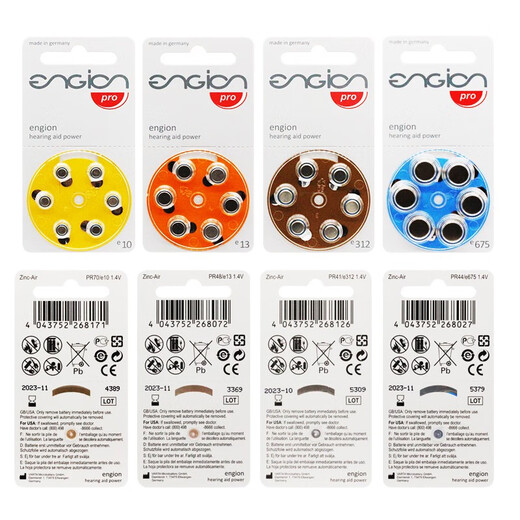 German engine hearing aid zinc air battery e10/13/675/312 powerful hearing aid special battery E312 60 capsules/box