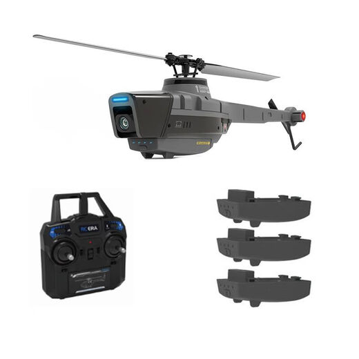 
RHSKY upgraded C128 Black Bee Unmanned Helicopter Four-channel High-definition Aerial Paddle Reconnaissance Plan Children's Toys Practice-Double Electricity Get the hand-flying and equipped with the general-industry version of the remote control