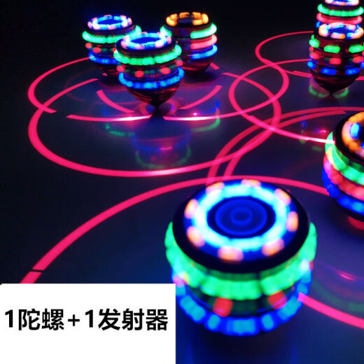 
Yueyue new gyro colorful flash laser music rotating gyro cartoon electric children's toys boys and girls gift music laser gyro