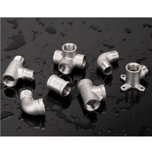 JOMOKING stainless steel pipe fittings with thread 1/piece stainless steel threaded tee DN40