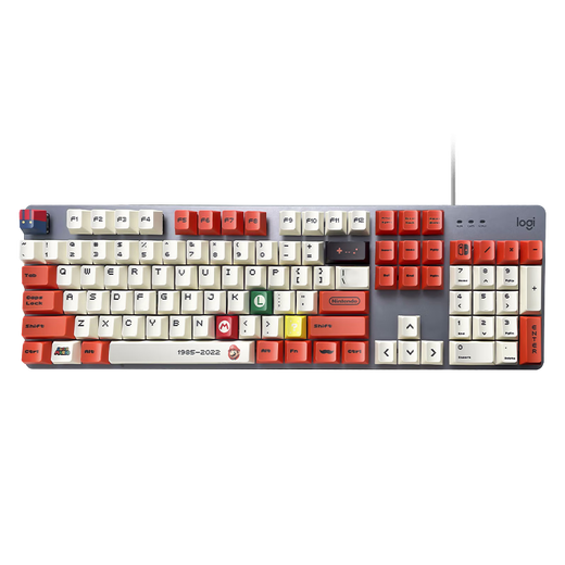 罗技（Logitech） K845机械键盘 有线游戏键盘 办公键盘104键水管工DIY键帽电竞吃鸡节日礼物 K845茶轴-水管工正派