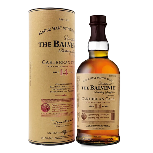 百富（BALVENIE）行货百富威士忌单一麦芽苏格兰威士忌洋酒 百富14年加勒比桶