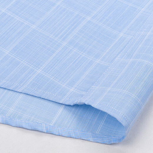 Shanshan (FIRS) long-sleeved shirt men's plaid casual shirt young and middle-aged business formal wear-free shirt 2004 blue 39