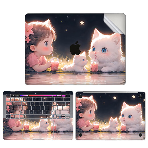 格玛斯（gemasi）2023款 MacBook Pro13 A2338 M2贴纸mac13 A2289苹果笔记本电脑保护膜13.3英寸A1502外壳贴膜A1278 图案02【ACD面】 Macboo