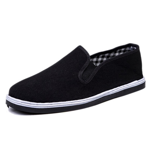 
Red and green century-old Beijing cloth shoes men's breathable traditional cloth shoes black soft sole anti-slip work shoes one-foot labor protection shoes daddy shoes thousand-layer sole cloth shoes 44