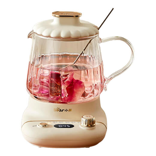 Bear YSH-D04C6 Portable Health Pot Office Mini Small 0.4L Tea Maker Glass Home Health Cup Bear (YSH-E04L1) 0.4L + Glass Filter