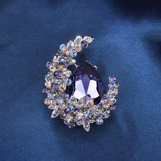 Camaron high-end brooch for women, luxurious temperament, elegant style, brooch, suit jacket, coat chest, birthday gift for wife, Scottish red