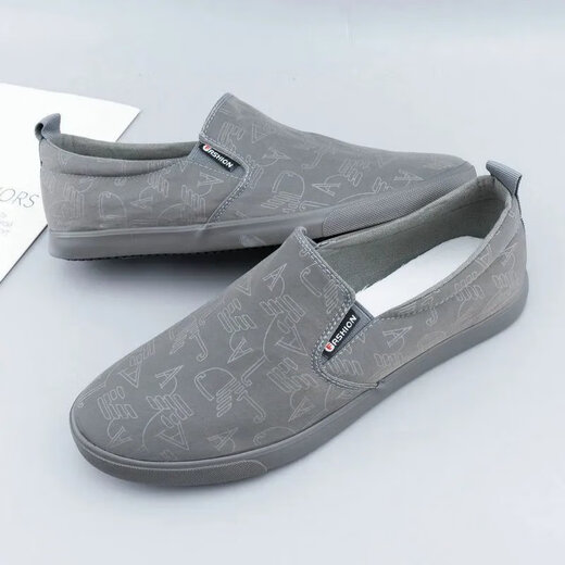 Belle Low Top Canvas Shoes Мужская обувь для весенней новой однофуточной педали обувь мужская старая пекинская штифта мужская повседневная ленивая туфли Belle Brand Fradship Special Price Clearance Black (6227 41