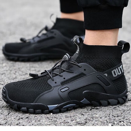 JPHZNB rock fishing shoes, reef climbing shoes, summer fishing shoes for men and women, breathable river tracing shoes, quick-drying rock fishing wading shoes, amphibious households, gray 41