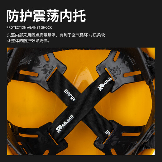 Golmud国标安全帽工地 工人施工 防撞帽子 玻璃钢 可印字定制 GM736 白色