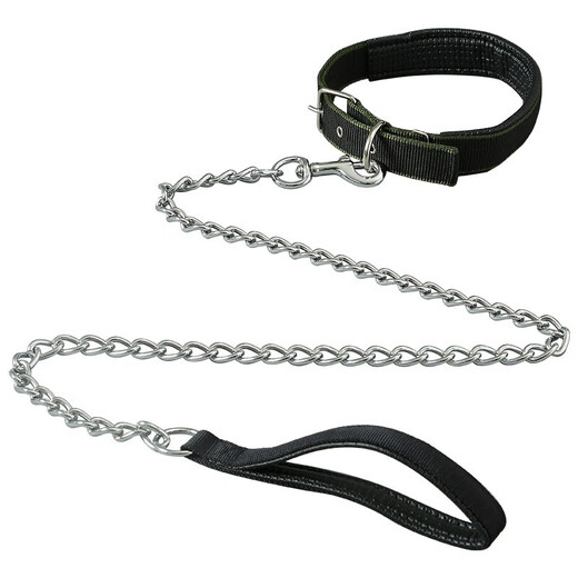 Duoqu dog chain anti-bite wear-resistant iron chain dog leash dog chain collar dog traction rope bolt dog rope pet supplies 10-20Jin Jin equals 0.5 kg