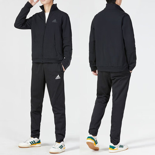 
Adidas official men's sportswear set, new summer three-stripe jacket, comfortable and casual trousers, 2-piece set, H12217+close GK9226 M[170-175cm/130-140Jin[Jin equals 0.5 kg]]