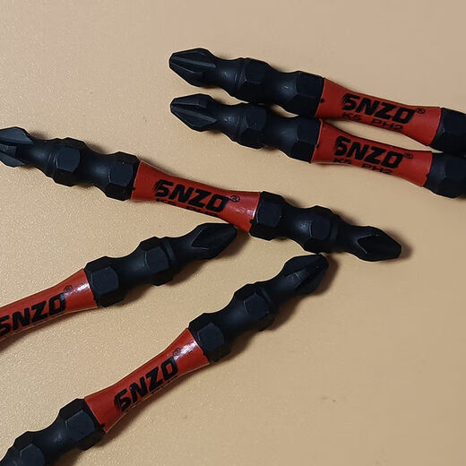 Cross bit black gold steel K5 strong magnetic high hardness high strength alloy steel electric screwdriver cross bit K5 black gold steel 65MM 1 piece