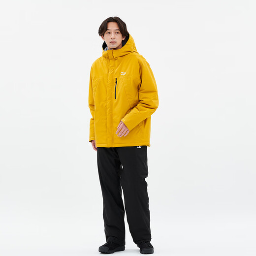 达亿瓦（DAIWA）秋冬DW-3523 防寒套装防风冬装钓鱼服户外防雨外套 黑色 L