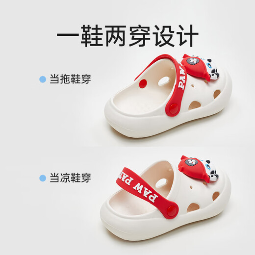 Optimiert 2024 Wangwang Team Cartoon Kinder Sommer Indoor Boy Sandalen Strandloch Schuhe Anti-Rutsch weicher Sohle Mädchen Baby Kirschblütenpulver 180 mm / geeignet für 16.5-17,5 cm