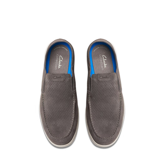 Clarks Qile Shulu-Serie Herrenschuhe atmungsaktive faule Schuhe Einfache und bequeme Ein-Fuß-Ladungsschuhe lässige Bohnenschuhe