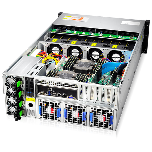 Chu Fei Xeon 3rd Generation 8-card RTX4090 deep learning GPU server Eight-channel H100/A6000 graphics card 671b DeepSeek artificial intelligence workstation host 256G memory + RTX5880 Ada 48G*8 dual-channel 6330 56