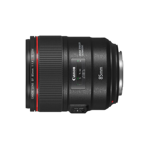 Canon EF 85mm f/1.4L IS USM medium telephoto fixed focus SLR lens (including gold ring G-MC UV filter)
