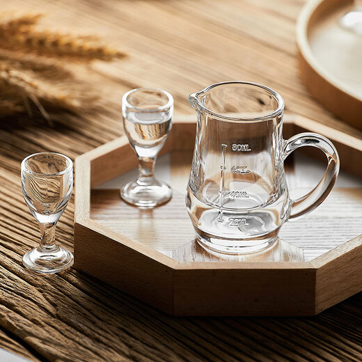 Coco Langton wine glass and wine dispenser set one-cup tall shot glass with handle wine jug spirit cup 6 pots 8 cups