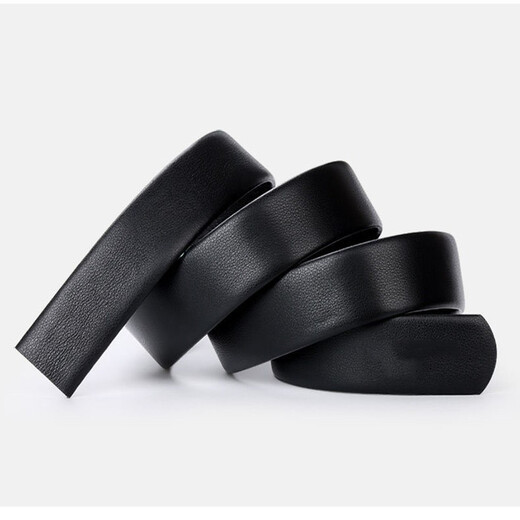 Watson Sheep Headless Belt Men's Cow Belt Strip Automatic Buckle Business Casual Pants Belt Fashion Black 120cm