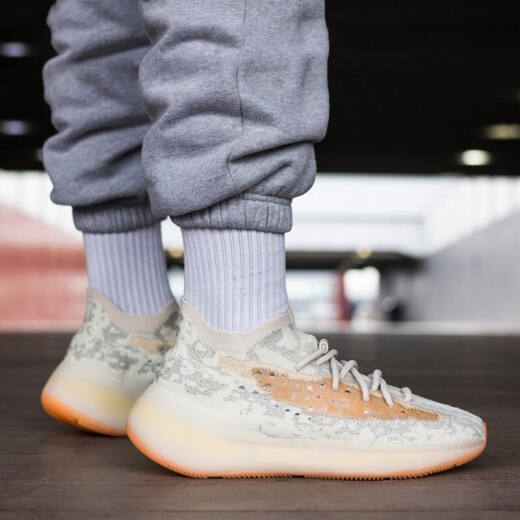 阿迪达斯 （adidas）椰子鞋三叶草男鞋女鞋Yeezy boost 380椰子380透气缓震跑步鞋 FX9764/mist 棕  39