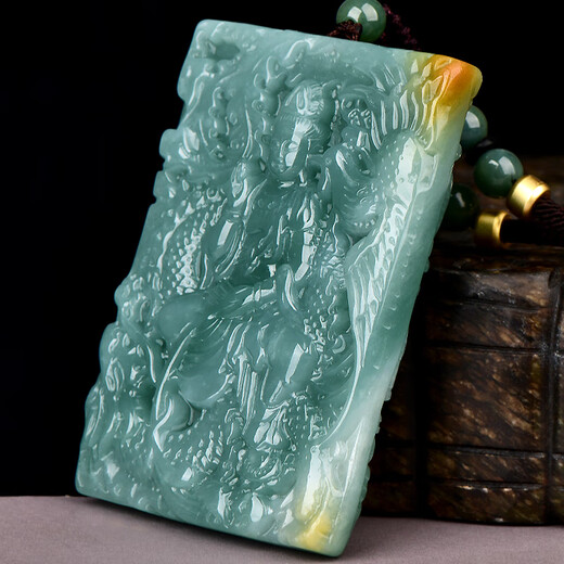 Un colgante de Jade Jade Guanyin de mil años, colgante de Jade Guanyin Bodhisattva Jade de un hombre, una variedad de opciones [estilo 1] QZA753F