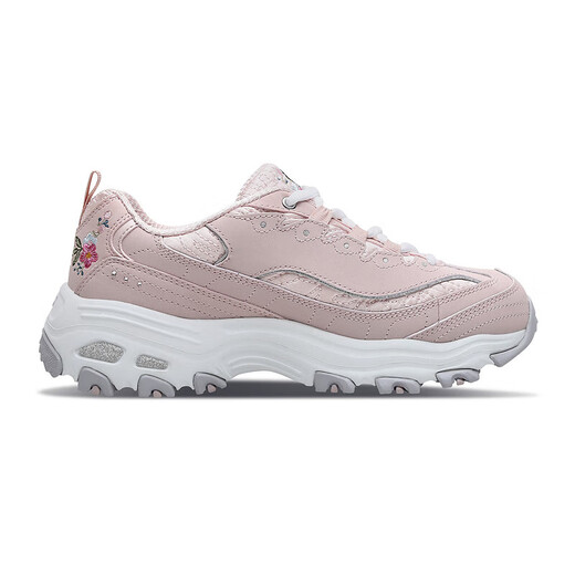 Skecher丨Women's shoes for spring breathable sports shoes thick-soled heightened dad's shoes personalized embroidered casual shoes